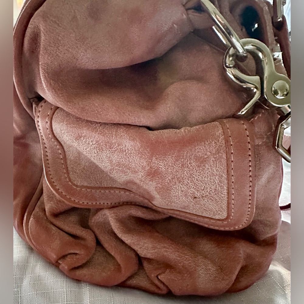 🔥👜 Junior Drake Dusty Rose Leather Bag -- this bag understood the assignment💅 - Picture 10 of 16